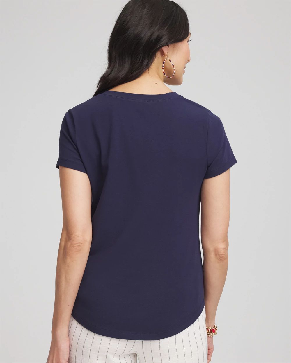 Fireworks Embellished Knit Tee | Chico's